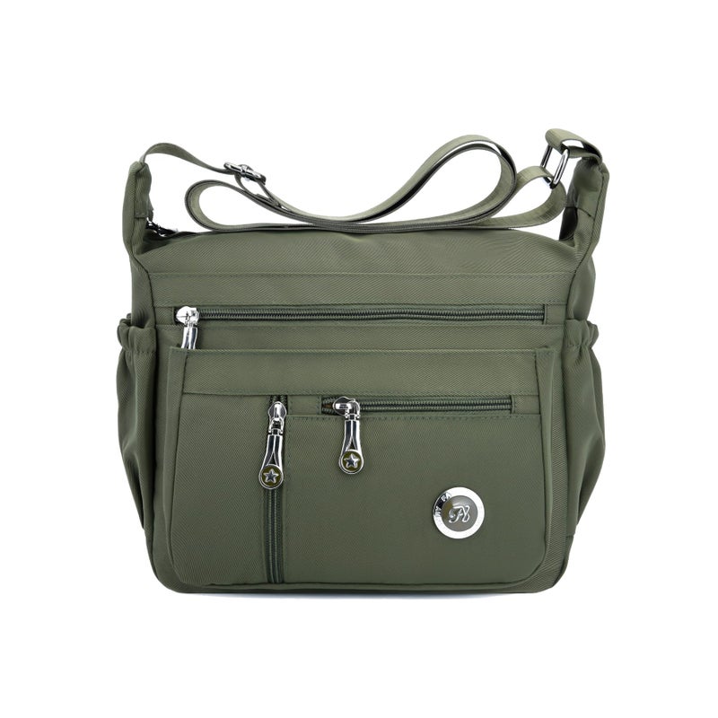 Fabuxry Purses and Shoulder Handbags for Women Crossbody Bag Messenger Bags (Green) - Image 1